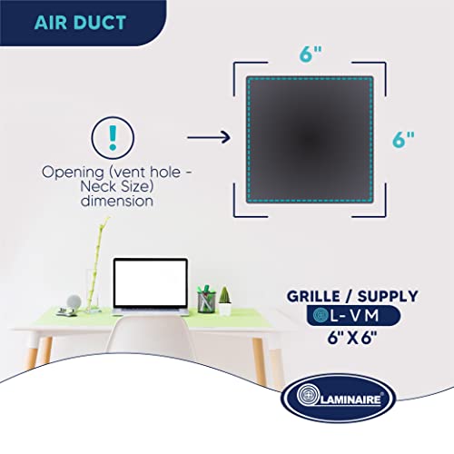 Optimized HVAC Vent Cover: Premium Aluminum 1-Way Diffuser