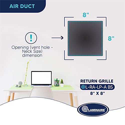 Vent Duct Cover. Aluminum Exterior Return Grille HVAC (Heating – Ventilation - Air Conditioning) Sidewall - Outside Air Louver Rain Block - with Back Screen Mesh -White - HVAC Grille.