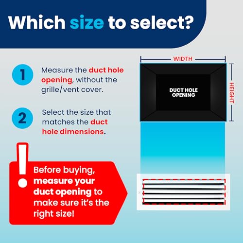 Aluminum Air Flow Vent – HVAC Vent Cover for Wall or Ceiling – Quiet HVAC Wall Register - Multi-Shutter Damper – Adjustable Curved Blade - Plastic Seal for Tight Fit