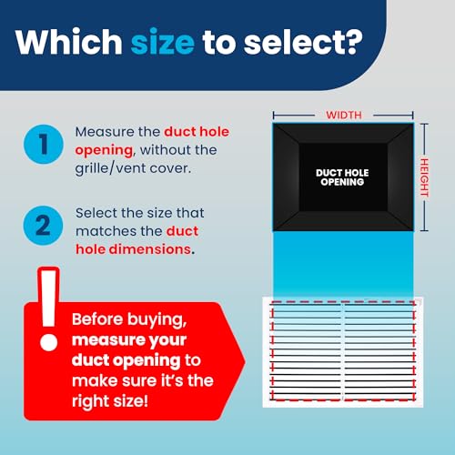 ACLAMINAIRE Aluminum Air Return Grill Vent Cover - Rustproof Ceiling & Wall Mount for HVAC Return Box – A/C Steel Return Air Vent Cover – with Rooted Blades